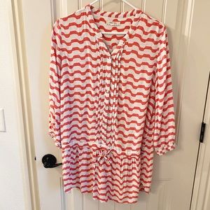 Anthropologie Chevron Tie Top